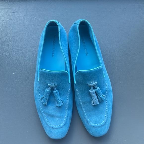 Manolo Blahnik suede Chester loafers - Picture 2 of 8